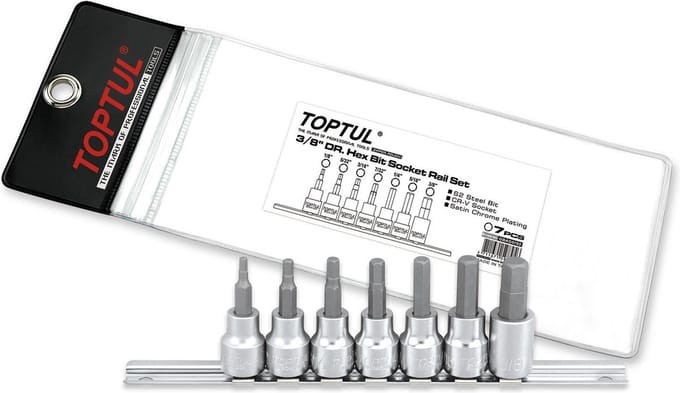 SET DOPPEN 3/8 RAIL INBUS INCH 1/8--3/8