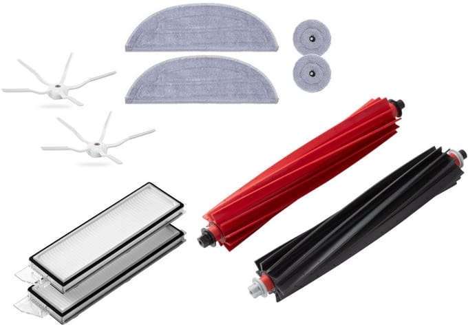Onderhoudspakket (Wit) incl. dweil - Compatible met Roborock S8 Max Ultra & MaxV Ultra
