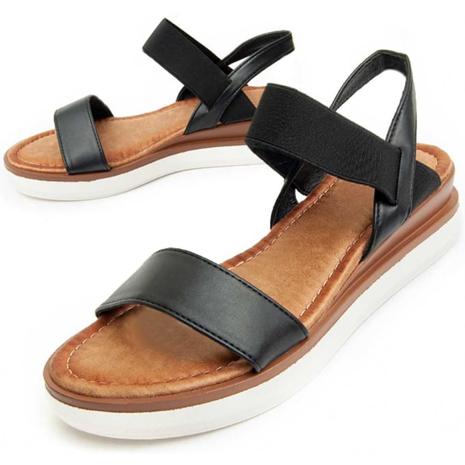 Wedgesandalen Voor Dames.  Montevita  Silia8  91067 36 zwart