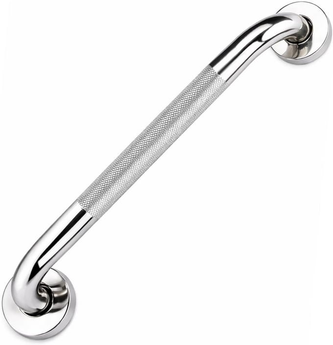 Badkamer Steunrail - Veiligheidshandgreep - Veiligheid Thuis - Antislip Ontwerp - 25 cm - Zilver