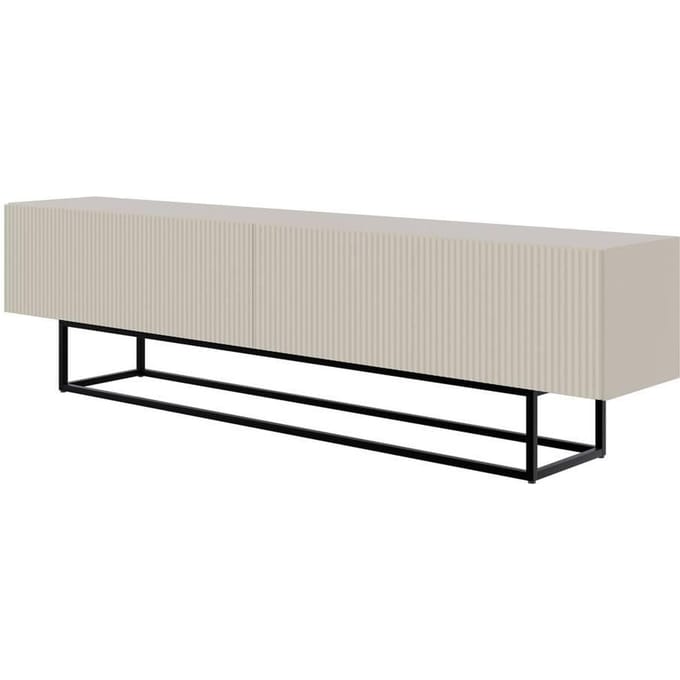 Selsey Veldio - TV-kast met 2 deuren, greige / zwart 175 cm