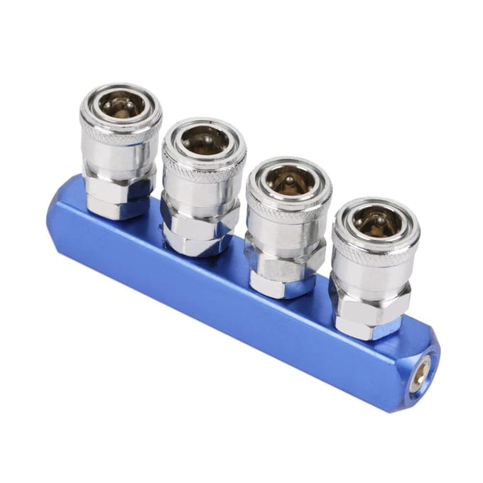 12mm Pneumatische Snelkoppeling Vrouwelijke Connector voor Luchtslang Aansluiting PT14  (4-weg)