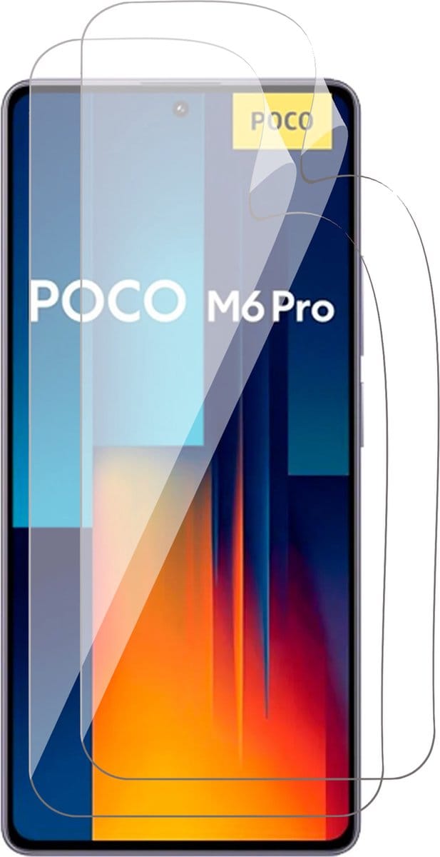 Screenprotector geschikt voor Xiaomi Poco M6 Pro - 2x FlexGuard Screen Protector