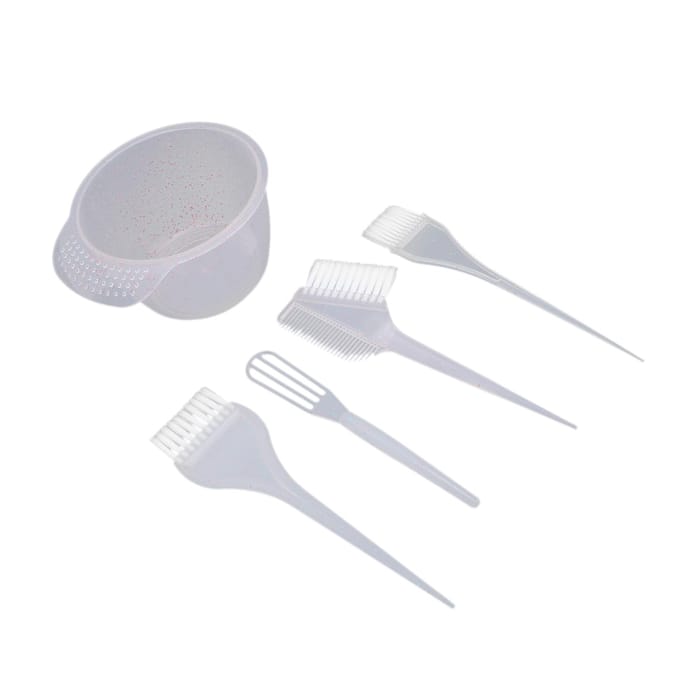 Kit de coloration capillaire professionnel Bol de coloration Brosse pour coloration capillaire Décoloration capillaire DIY bordeaux