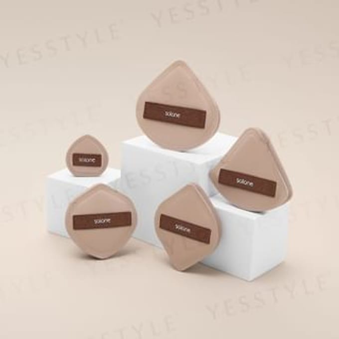 Solone - Souffle Makeup Puff Cocoa Series FC05 Shield Shaped