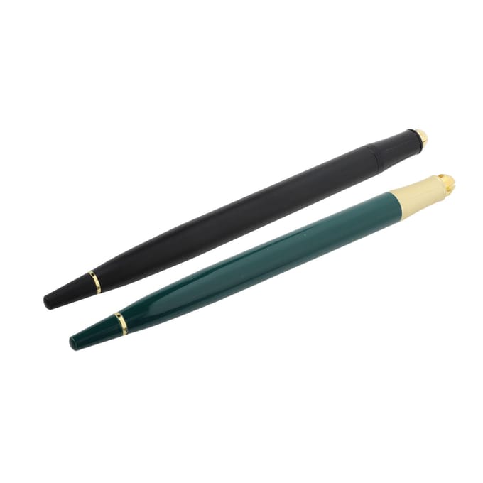 2 STuks Microblading Pen Aluminiumlegering Semi-Permanente Handmatige Tatoeage Pen voor Wenkbrauwen Lippen Eyeliner gray