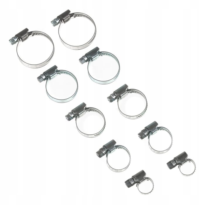 10x Slagring Klembanden W1 Metaal 8-40mm