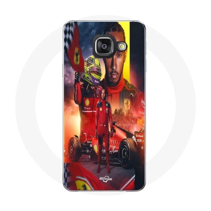 Coque - Scuderia Ferrari - Lewis Hamilton - Samsung Galaxy A3 2016 - Souple - Noir