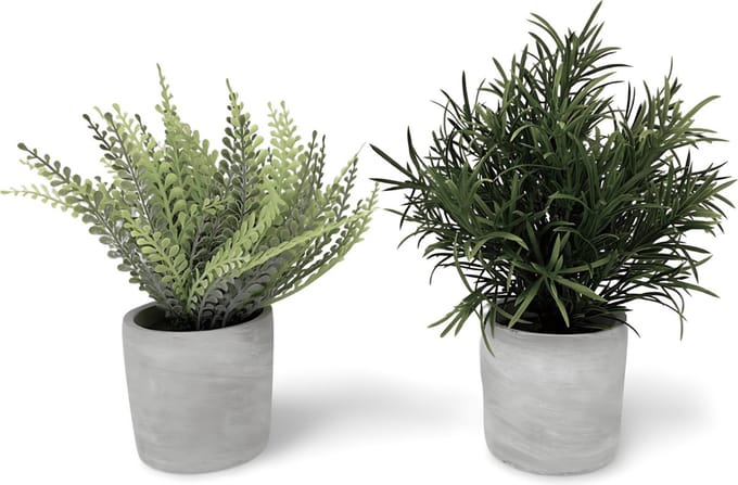 Kunstplant In Pot 2 st. - 23 cm