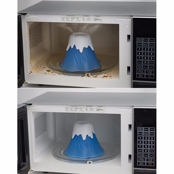 Keuken Uitbarstende Vulkaan Magnetron Reiniger Keuken Gadget Gereedschap blue