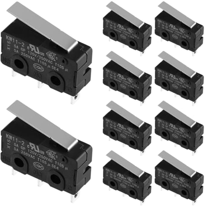 Premium 125/250V AC 10 Amp Mini Microschakelaar - Pack van 10
