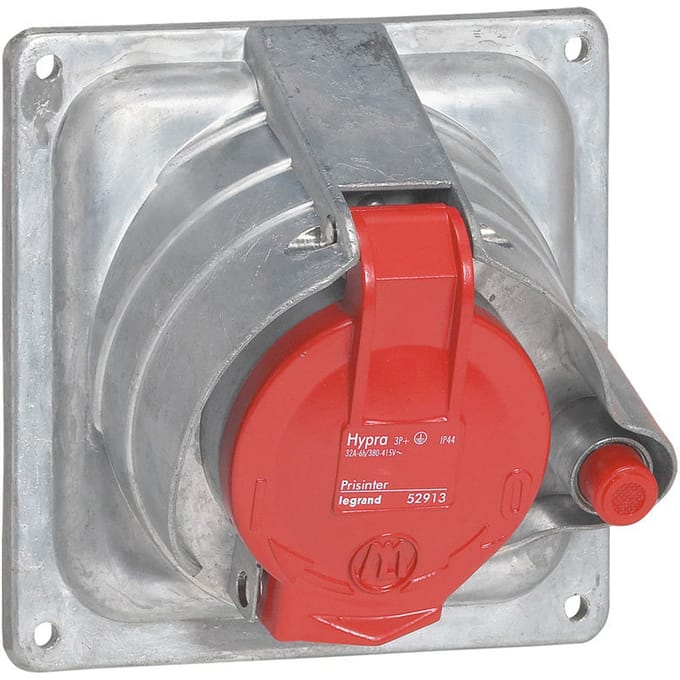 Legrand Hypra inbouwstopcontact 400V 32A 3P+N IP44 Metaal - 052914