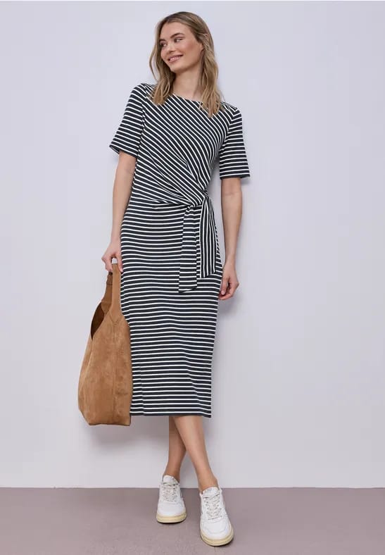 Jurk met knoopdetail