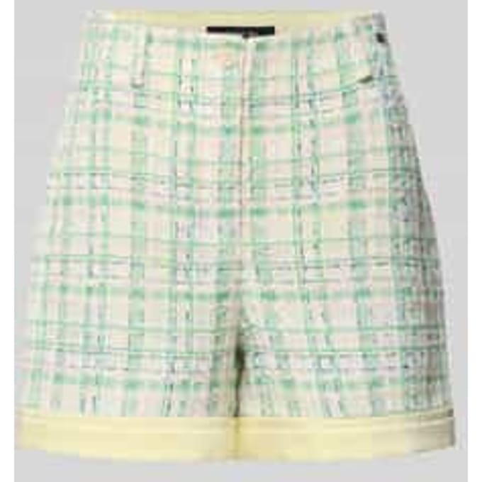 Wide fit korte broek met Labeldetail
