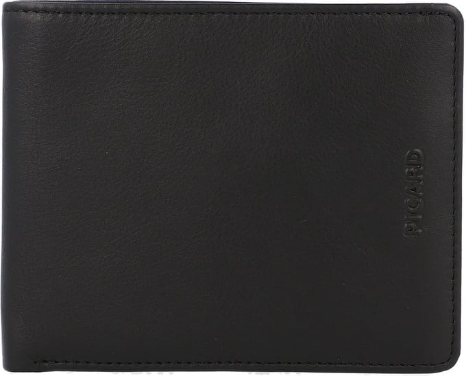 Picard Brooklyn Portemonnee III Leer 11 cm - Jongens - Horizontaal - schwarz
