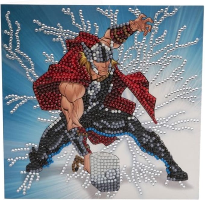 Crystal Card Kit | Diamond painting Marvel Thor