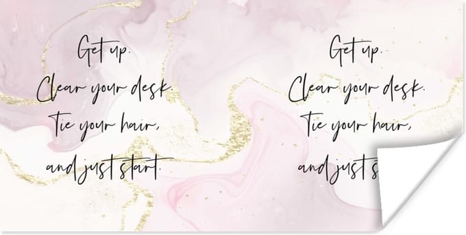 Poster Motivatie - Quotes - Student - Studeren - 80x40 cm