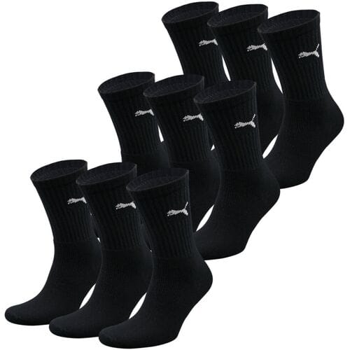 Puma D Basic Sport Sokken (9-pack)  Sportsokken - Maat 43-46 - Unisex - zwart