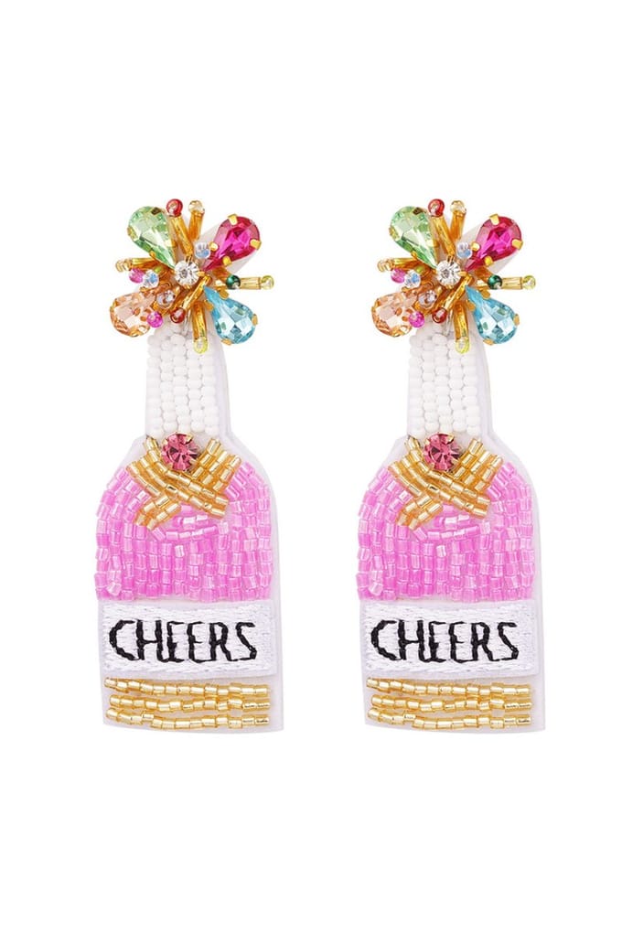 Bijoutheek Oorknoppen Cheers Fuchsia