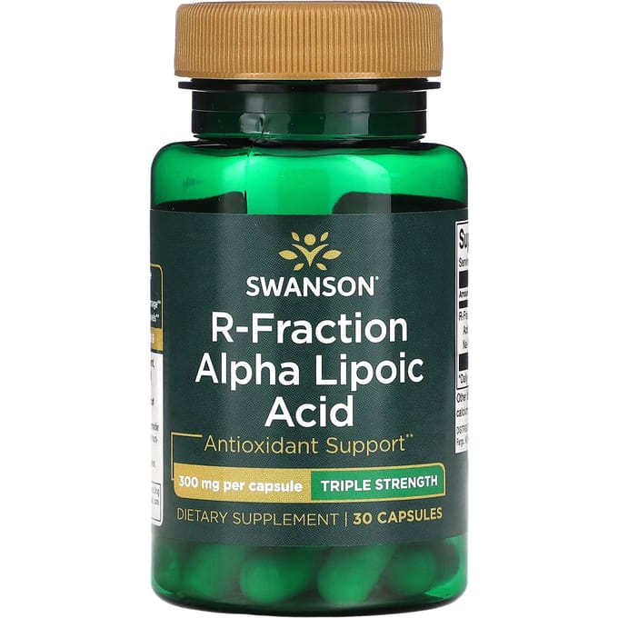 R-Fraction Alfa-liponzuur, 3x Sterkte, 300mg, 30 Capsules