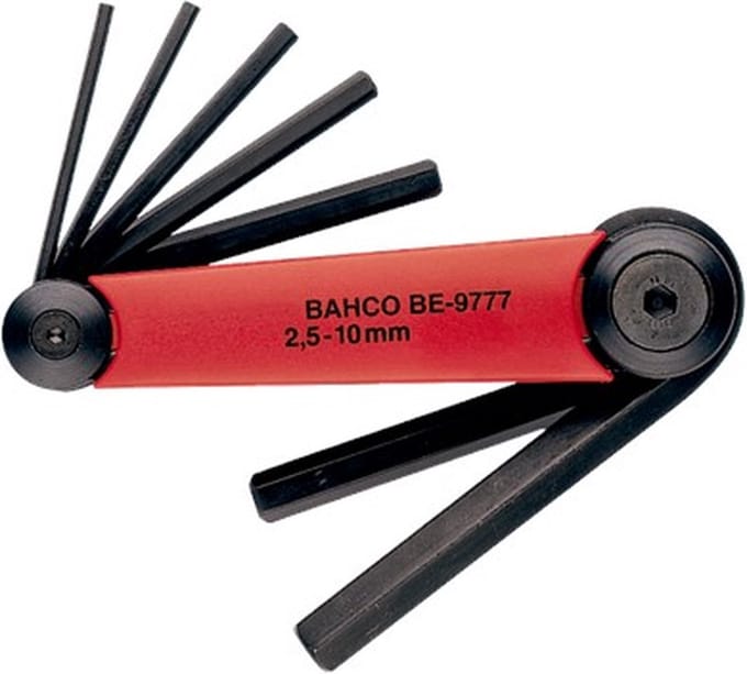 Bahco be-9776 inbussleutelset - uitklapbaar model - 7-delige - 1,5-6mm