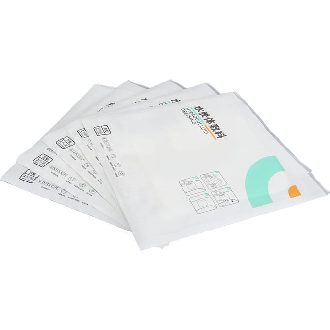 5 STuks Hydrocolloïd Gel Verband Transparant Waterdicht Hydrocolloïd Wondverband white