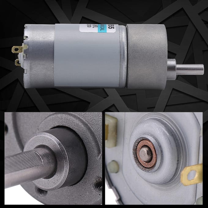 Moteur Geared à Grande Torsion DC 15W CWCCW 12V 200tr/min
