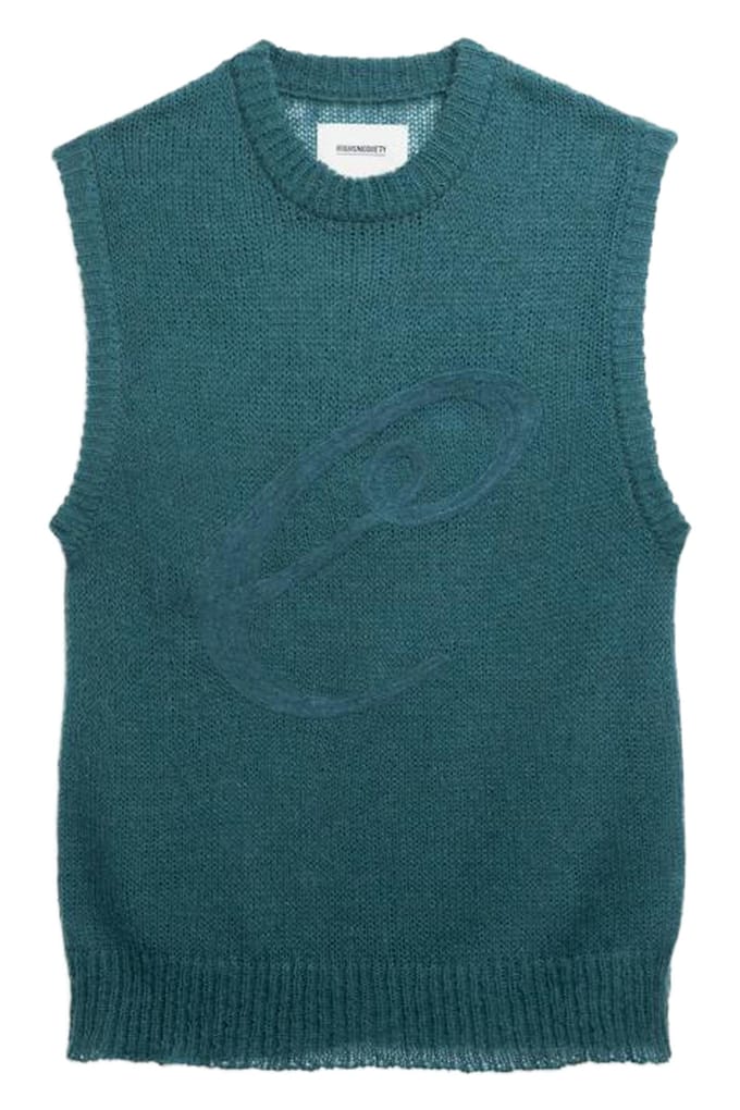Streetwear Favourites Café De Flore X  Highsnobiety – Script Sweater Vest Green Größe: M | Cardigans Outlet | Herren | Grün