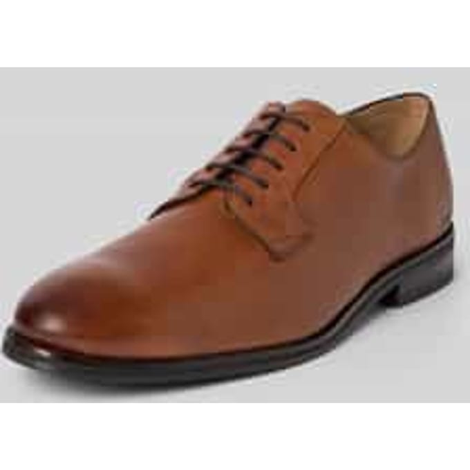 Leren derbyschoenen met vetersluiting, model 'pero kleitos'