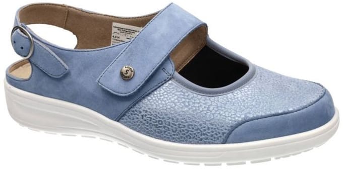 Solidus -Dames - blauw licht - sandalen - maat 40