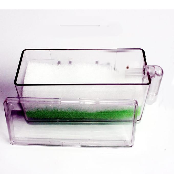 Aquarium Filterbox Klein Lage Waterzuiging Hangend Aquarium Zuiveraar voor Aquarium Accessoires white