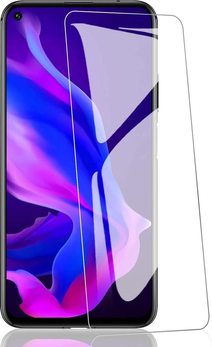 Screenprotector Glas - Tempered Glass Screen Protector Geschikt voor: Huawei Nova 5T  - 1x
