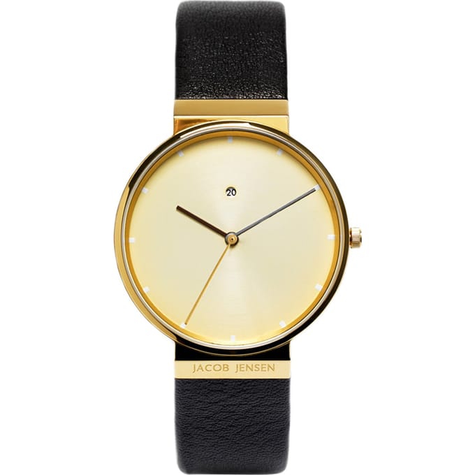 Jacob Jensen 845 horloge heren - zwart - edelstaal doubl�