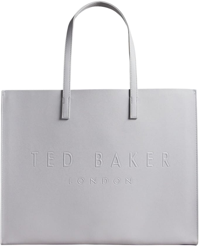 Ted Baker schoudertas Sukicon Crosshatch East West Icon Bag Lt - Grey Lichtgrijs