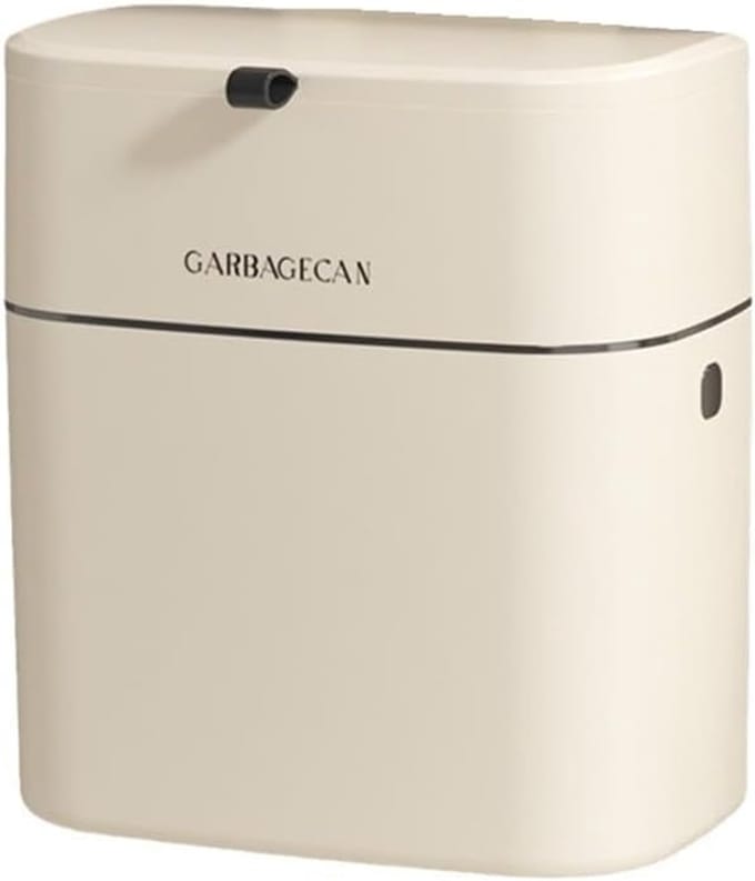 Keuken Compostbak - Afvalbak Aanrecht - Koken & Bakken - Met Deksel - 1.8 Gallon - Wit