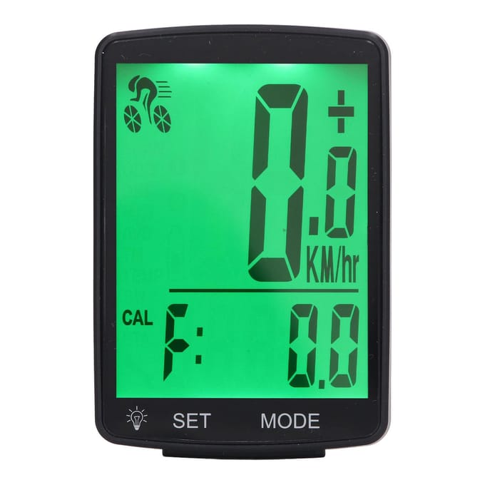 Fietscomputer met Snelheids- Cadanssensor 2.8in LCD-scherm Fietssnelheidsmeter Draadloze Fietscomputer green