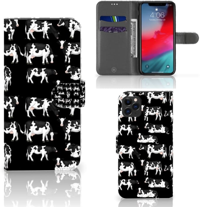 Apple iPhone 11 Pro Max Telefoonhoesje met Pasjes Koetjes
