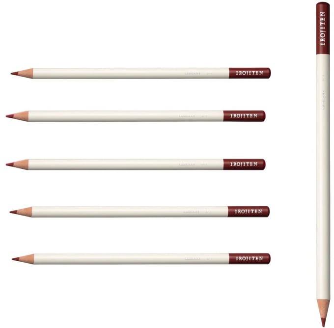 Tombow Irojiten - Kleurpotloden - D1 - Crimson - Rood - 6 Stuks