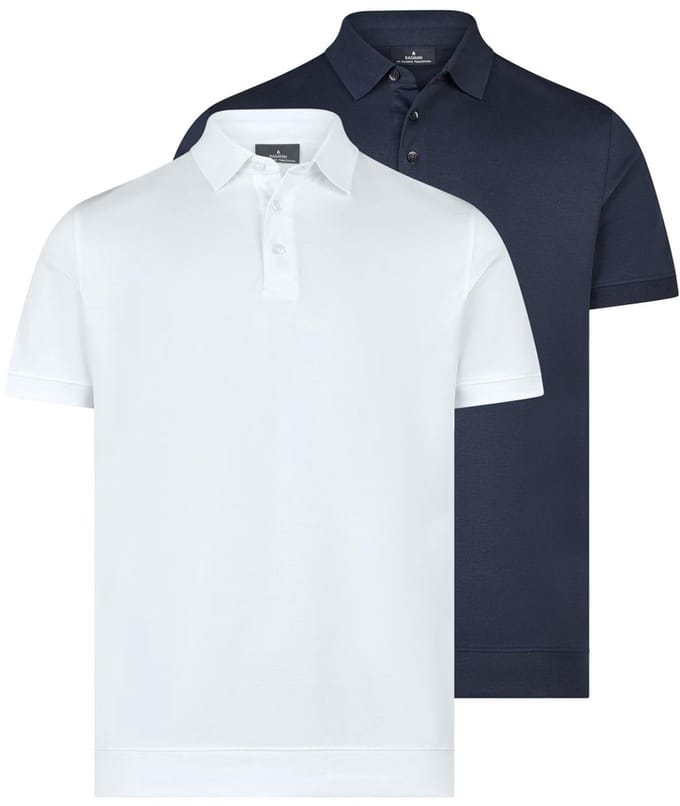 RAGMAN Heren poloshirt 2 pack Basic