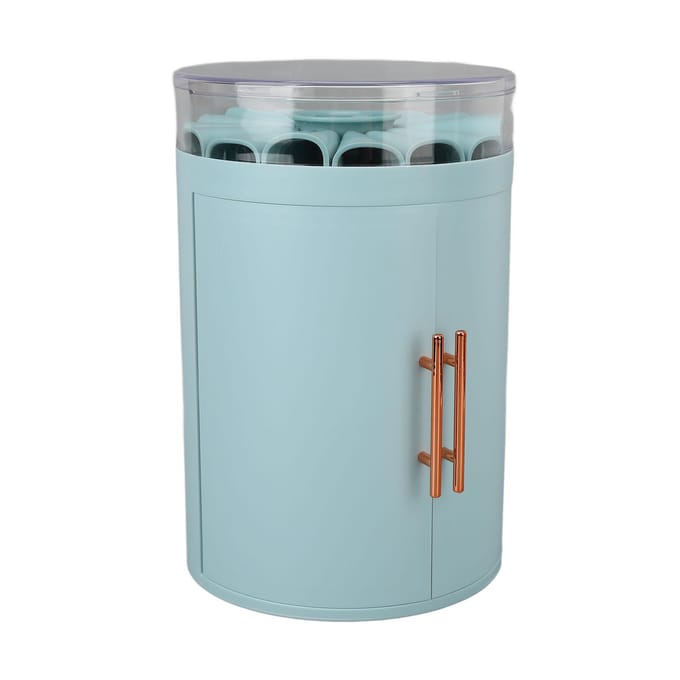 Boîte à bijoux à tiroirs Double porte 5 couches Grande capacité Boîte de rangement pour bijoux avec couvercle transparent pour white