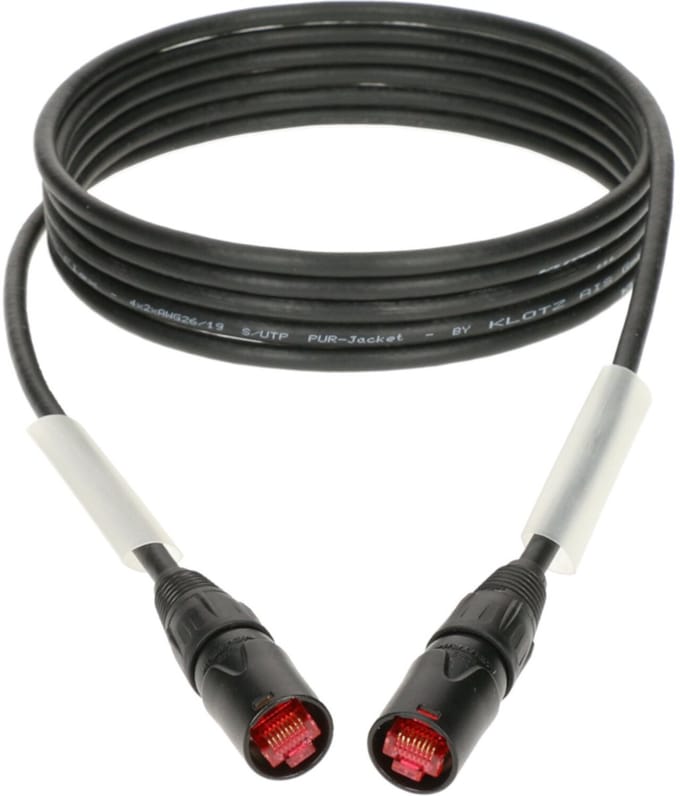 Klotz RC5EE010B RamCAT Network Cable 1m (Black) - Kabel