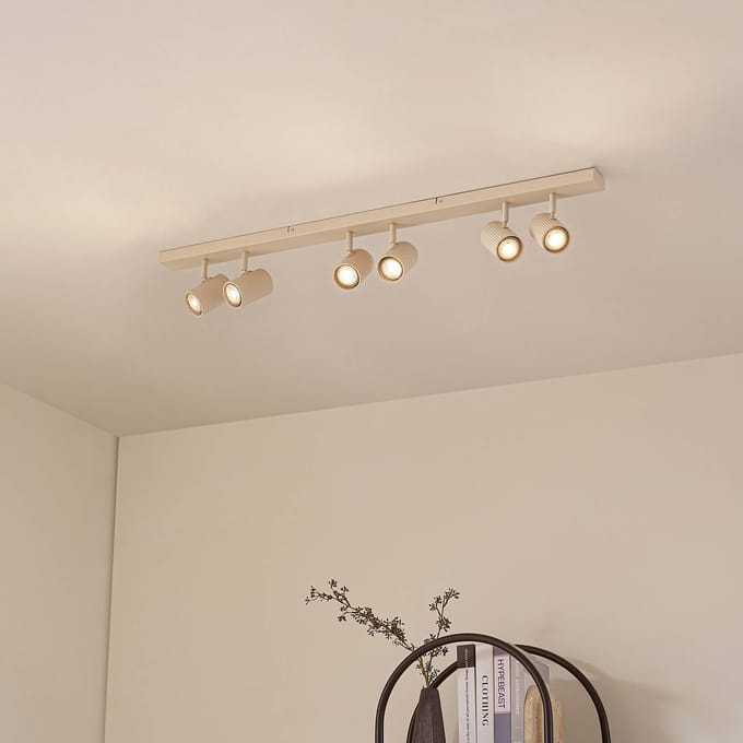 Lindby - buitenspot - 6lichts - Aluminium, ijzer - H: 16 cm - GU10 - beige