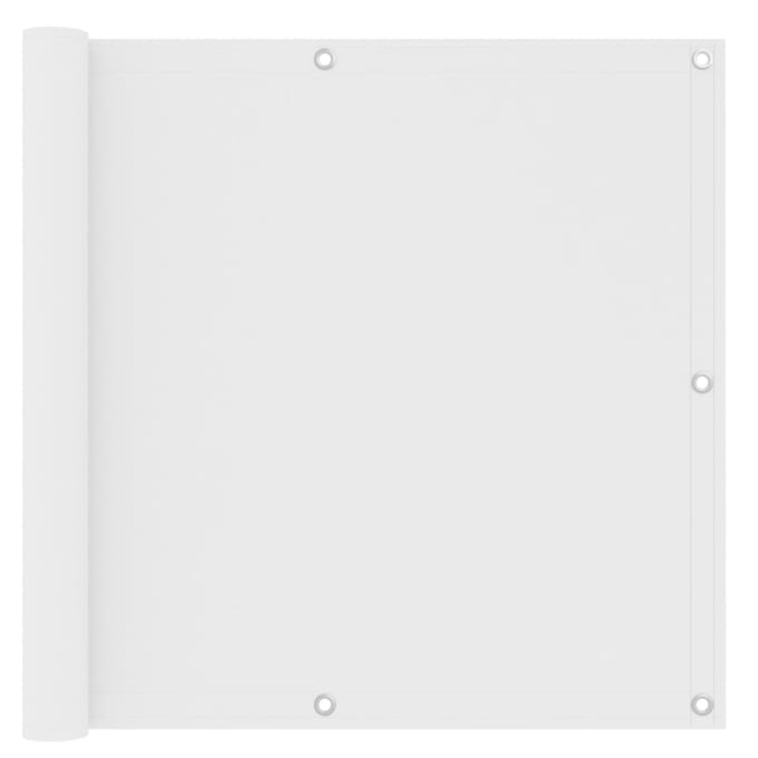 vidaXL - Balkonscherm - 90x300 - cm - oxford - stof - wit