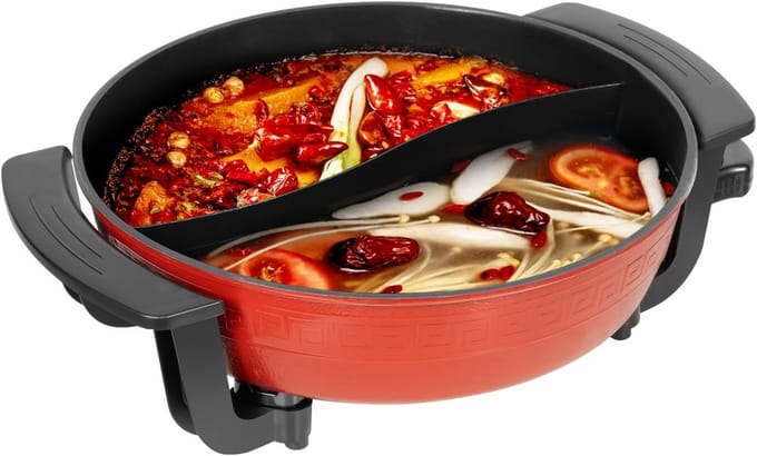 Elektrische Kookpan 6 Liter met Antiaanbaklaag en Temperatuurregeling