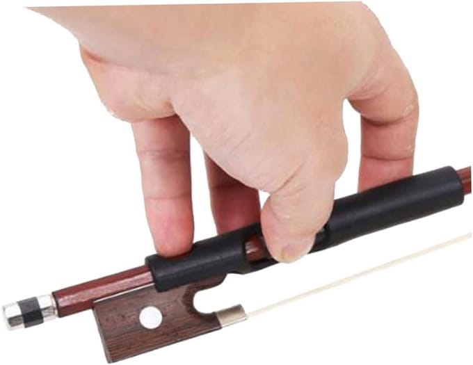 Vioolstrijkstok Houder - Strijkstok Corrector - Houding Verbeteren - Directe Feedback - 7.7 cm - Zwart
