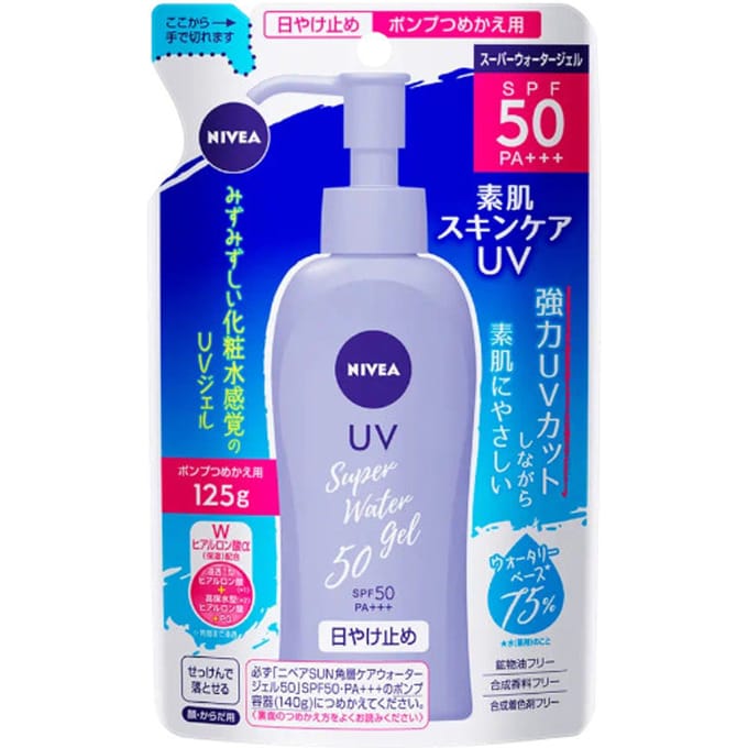 NIVEA Japan - UV Super Water Gel SPF50 PA+++ Refill - 125g