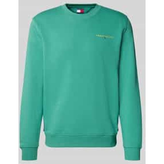 Regular Fit sweatshirt van katoenmix model 'LINEAR CREW'