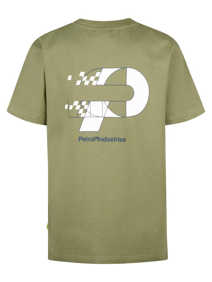 Petrol Industries - Jongens Artwork T-shirt Oceancrest - Groen - Maat 104
