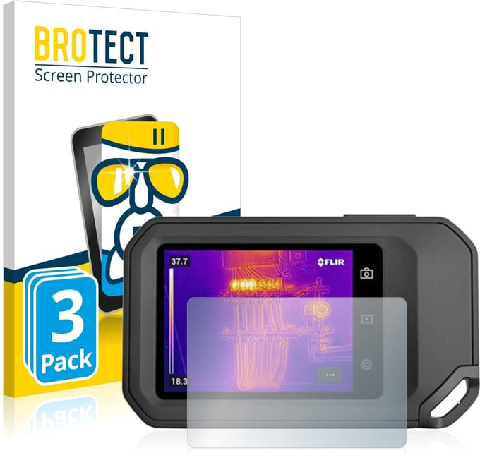 Screenprotector 3 Stuks voor Flir C5 Beschermglas transparant