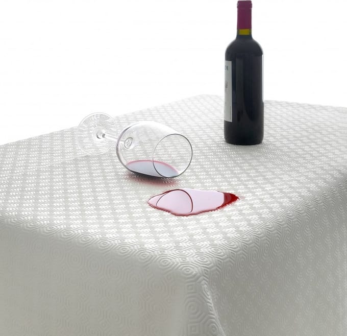 Mistral Home - Tafelbeschermer Gommtex - 110x180 cm - Wit